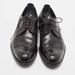 Louis Vuitton Black Leather Lace Up Derby Size 41