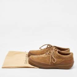 Louis Vuitton Light Brown Suede Lace Up Oxfords Size 40