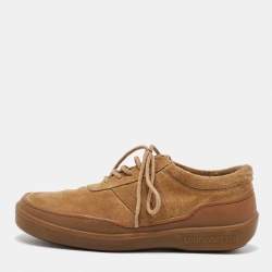 Louis Vuitton Light Brown Suede Lace Up Oxfords Size 40