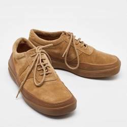 Louis Vuitton Light Brown Suede Lace Up Oxfords Size 40