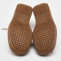 Louis Vuitton Light Brown Suede Lace Up Oxfords Size 40