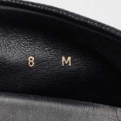 Louis Vuitton Black Leather Estate Slip On Loafers Size 42