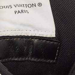 مملوكة مسبقًا Louis Vuitton Black/White Leather and Monogram Denim LV Trainer Sneakers Size 40