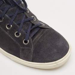 Louis Vuitton Blue Suede High Top Sneakers Size 42