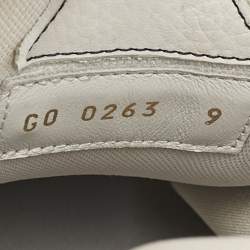 Pre Owned Louis Vuitton Grey Leather LV Skate Sneakers Size 43