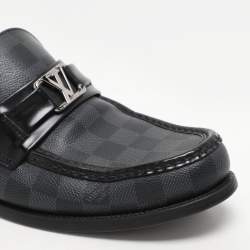 Louis Vuitton Damier Graphite Canvas and Leather Major Loafers Size 42