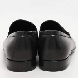 Louis Vuitton Black Leather Griffith Loafers Size 40