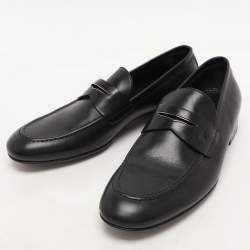 Louis Vuitton Black Leather Griffith Loafers Size 40