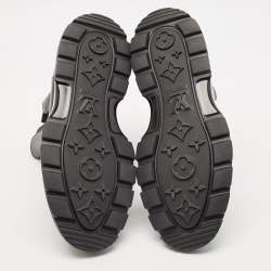 Pre Owned Louis Vuitton Black Monogram Leather  Chelsea Boots Size 43