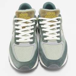 Louis Vuitton Multicolor Suede and Mesh Run Away Low-Top Sneakers Size 43