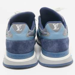 Louis Vuitton Multicolor Leather and Suede Run Away Low Top Sneakers Size 43