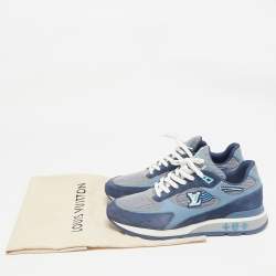 Louis Vuitton Multicolor Leather and Suede Run Away Low Top Sneakers Size 43
