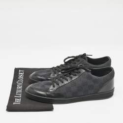 Louis Vuitton Damier Graphite Nylon and Leather Offshore Sneakers Size 42.5