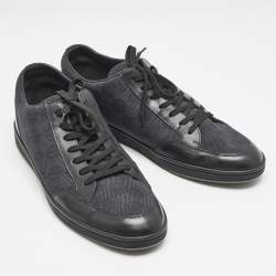 Louis Vuitton Damier Graphite Nylon and Leather Offshore Sneakers Size 42.5