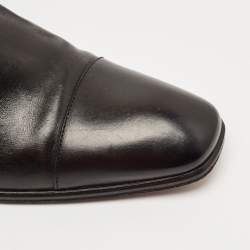 Louis Vuitton Black Leather Greenwich Ankle Boots Size 42