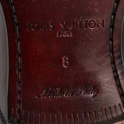 Louis Vuitton Black Leather Greenwich Ankle Boots Size 42
