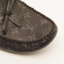 Louis Vuitton Black Monogram Canvas Arizona Slip On Loafers Size 43