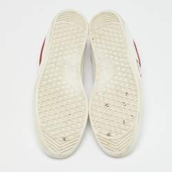 Louis Vuitton White Leather Luxembourg Lace Up Sneakers Size 42