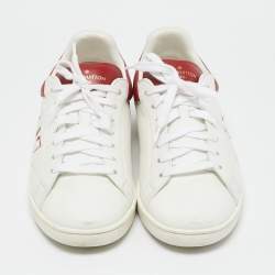 Louis Vuitton White Leather Luxembourg Lace Up Sneakers Size 42