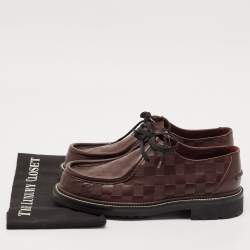 Louis Vuitton Burgundy Damier Infini Leather LV Ranger Derby Size 42