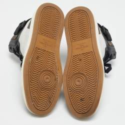 Louis Vuitton Tricolor Monogram Canvas and Leather Rivoli High Top Sneakers Size 39