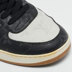 Louis Vuitton Tricolor Monogram Canvas and Leather Rivoli High Top Sneakers Size 39