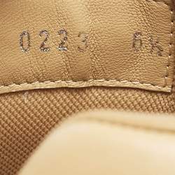 Louis Vuitton White/Beige Leather Beverly Hills Low Top Sneakers Size 40.5