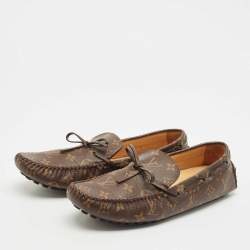 Louis Vuitton Monogram Canvas Arizona Loafers Size 43.5