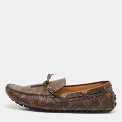 Louis Vuitton Monogram Canvas Arizona Loafers Size 43.5