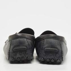 Louis Vuitton Black/Grey Damier Graphite Canvas Hockenheim Loafers Size 45