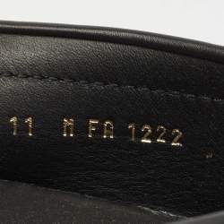 Louis Vuitton Black/Grey Damier Graphite Canvas Hockenheim Loafers Size 45