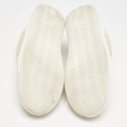 مملوكة مسبقًا Louis Vuitton Beige Monogram Denim and Leather Beverly Hills Sneakers Size 41