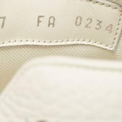 مملوكة مسبقًا Louis Vuitton Beige Monogram Denim and Leather Beverly Hills Sneakers Size 41