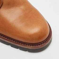 Louis Vuitton Brown Leather Oberkampf Ankle Chelsea Boots Size 42