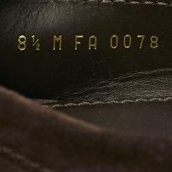 Louis Vuitton Dark Brown Suede Hockenheim Slip On Loafers Size 42.5