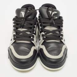 Louis Vuitton Multicolor Leather and Suede Star Trail Lace Up Sneakers Size 40