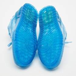 Louis Vuitton Blue PVC Run Away Lace Up Sneakers Size 40