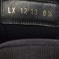 Louis Vuitton Black Leather LV Trainer Lace Up Sneakers Size 42.5