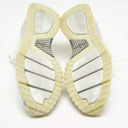 Louis Vuitton White Knit Fabric VNR Low Top Sneakers Size 45