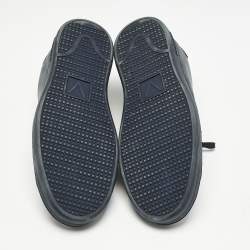 Louis Vuitton Navy Blue Damier Cobalt Canvas Frontrow Low Top Sneakers Size 45