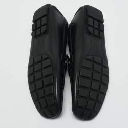 Louis Vuitton Black Leather Monte Carlo Loafers Size 42.5