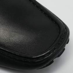 Louis Vuitton Black Leather Monte Carlo Loafers Size 42.5