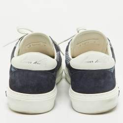 Louis Vuitton Blue Denim and Suede Richelieu LV Ollie Low Top Sneakers Size 40