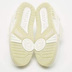 Louis Vuitton White Leather LV Trainer Sneakers Size 42.5