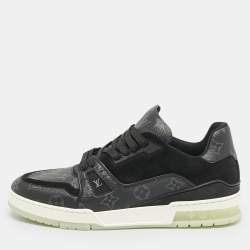 Louis Vuitton Black Canvas and Leather LV Trainer #54 Sneakers Size 42.5