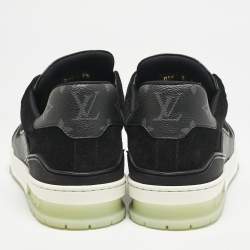Louis Vuitton Black Canvas and Leather LV Trainer #54 Sneakers Size 42.5