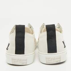 Louis Vuitton White Canvas Tattoo Low Top Sneakers Size 42