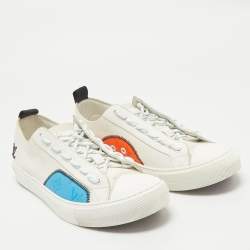 Louis Vuitton White Canvas Tattoo Low Top Sneakers Size 42