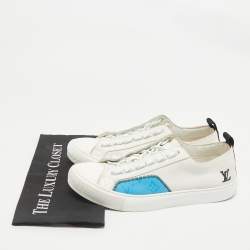 Louis Vuitton White Canvas Tattoo Low Top Sneakers Size 42