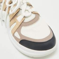 Louis Vuitton Tricolour Mesh and Leather Archlight High Top Sneakers Size 42